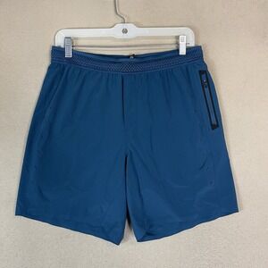 Ten Thousand Short Mens M Blue The Session Athletic Lined Stretch Breathable 7"